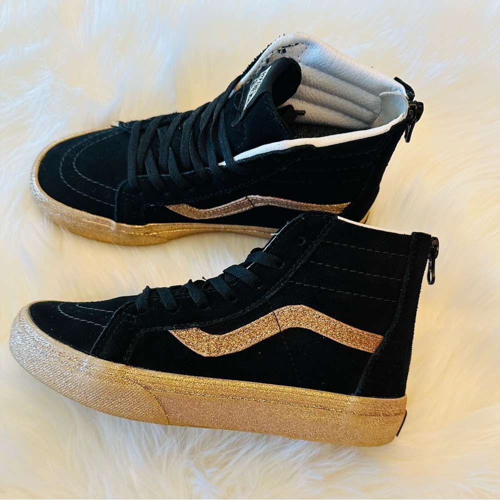 Vans Gold Glitter High top sneaker